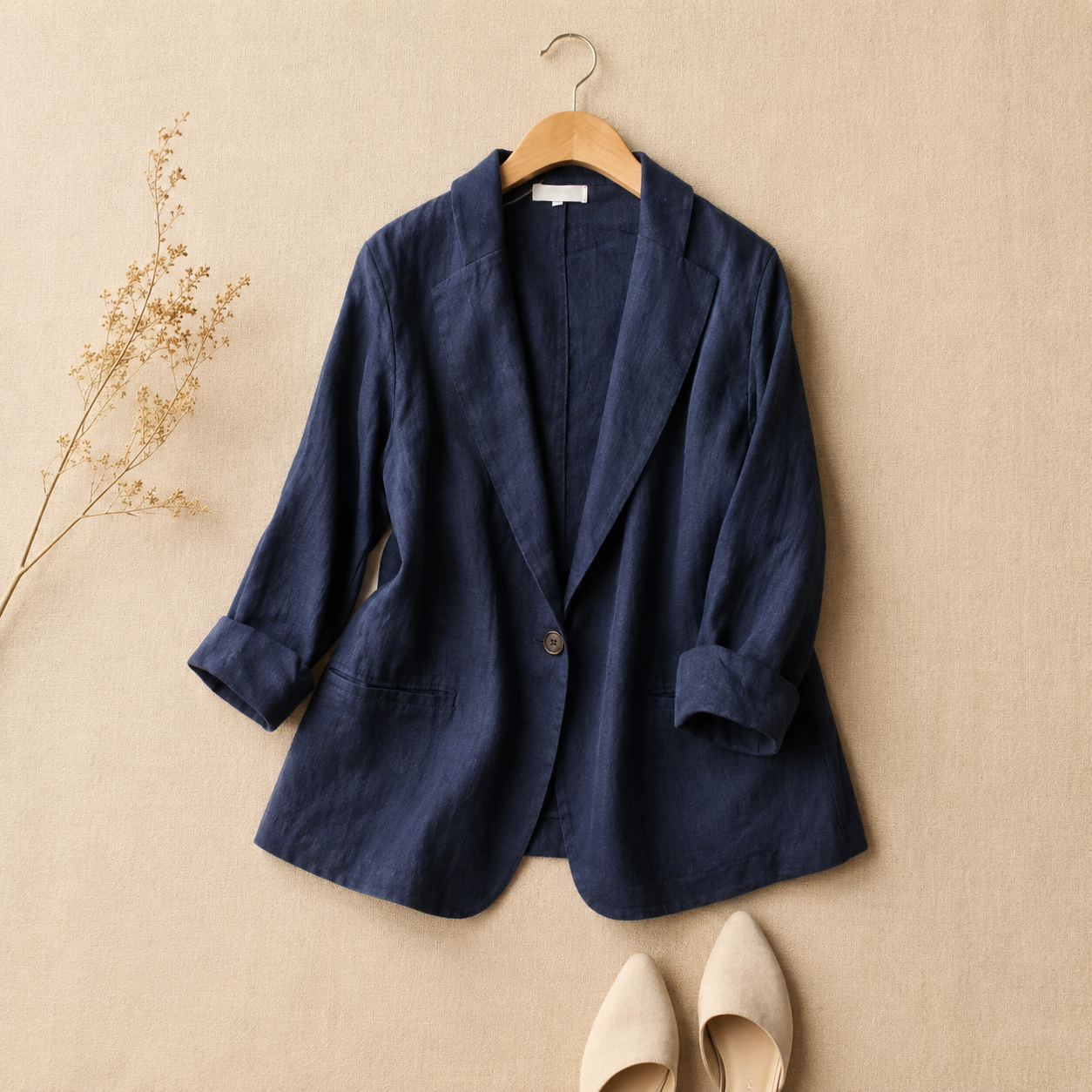 Aurelia Linen Tailored Blazer